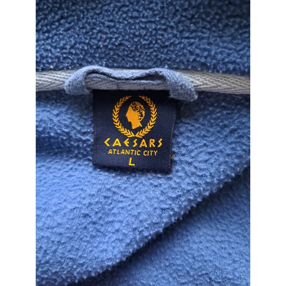 Ceasars Atlantic City Men's Size Large Full Zip Embroidered Fleece